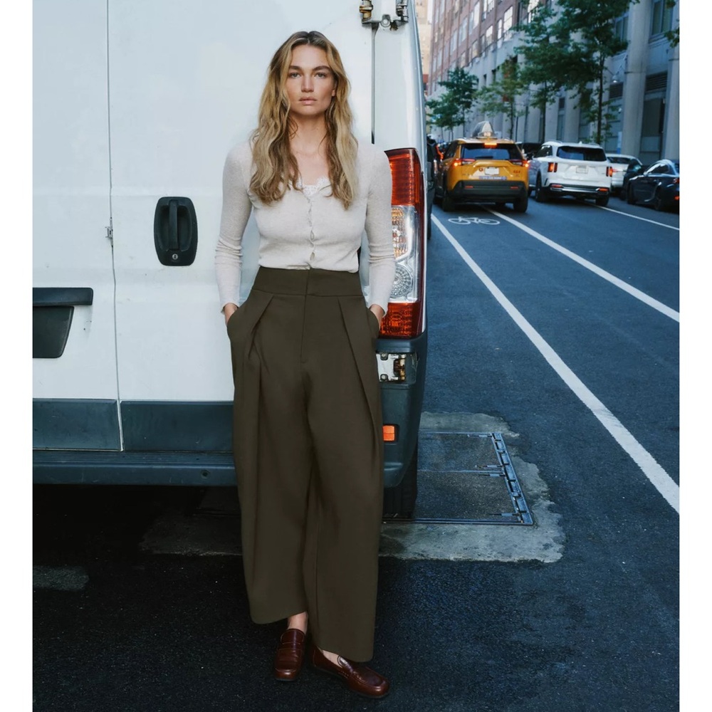 Zara PLEATED BALLOON PANTS